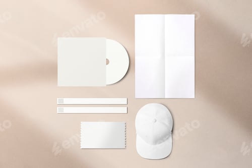 Preview: Music festival, blank design event passes high resolution image