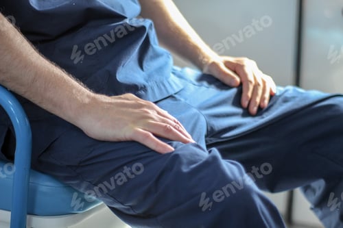 Preview: Closeup shot of an ambulance crew doctor in the car