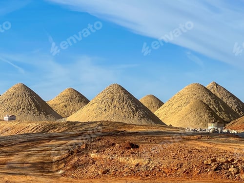 Preview: Piles of Dirt at a Construction Site