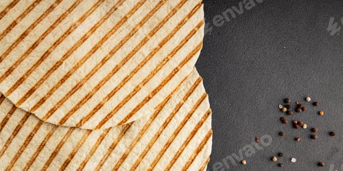 Preview: Lavash grill flatbreads ready to eat tasty snack fresh gourmet food background