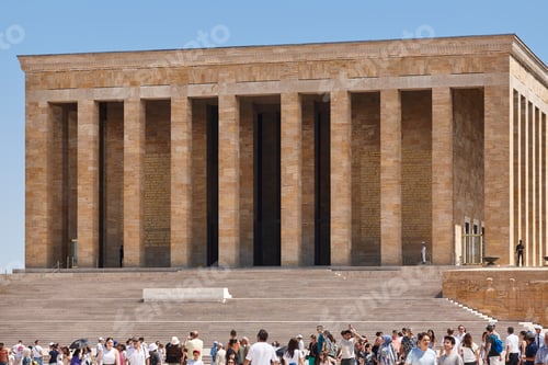 Preview: Ataturk mausoleum in Ankara. Building landmark in Turkey. Asia