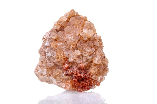 Preview: macro mineral stone Aragonite on a white background