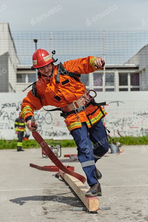 Preview: Firefighter Training and Preparing in Professional Gear for Job Hazards