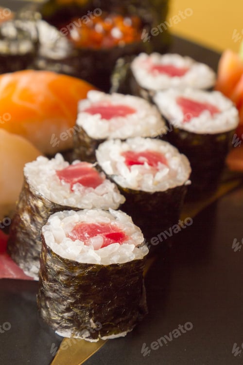 Preview: Sushi set. Japanese national food