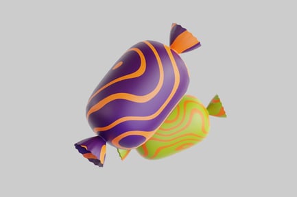 Preview: Swirled wrapped candies