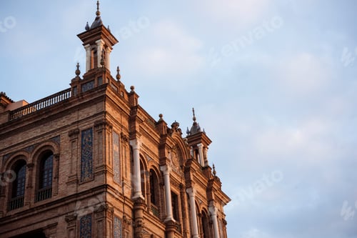 Preview: Exterior of Plaza de Espana, Seville, Andalucia, Spain
