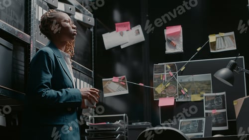 Preview: Inspector conducting criminal investigation in archive