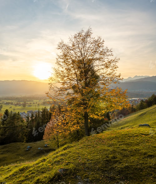 Preview: Autumn sunset in the countryside