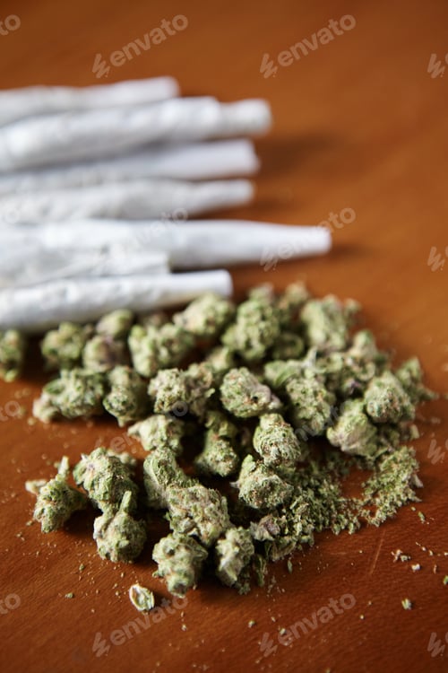 Preview: THC and CBD Marijuana with Joints