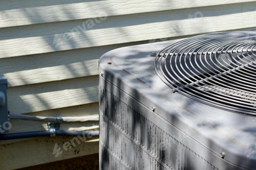 Preview: HVAC and pipe heading into house