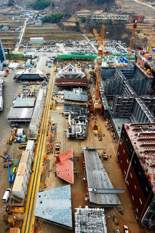 Preview: Shipping port, elevated view, GoSeong-gun, South Korea