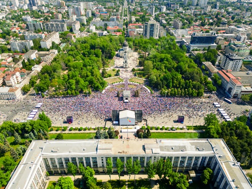 Preview: Rally in support of the country's European integration in Chisinau, Moldova