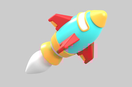 Preview: Stylized rocket ship