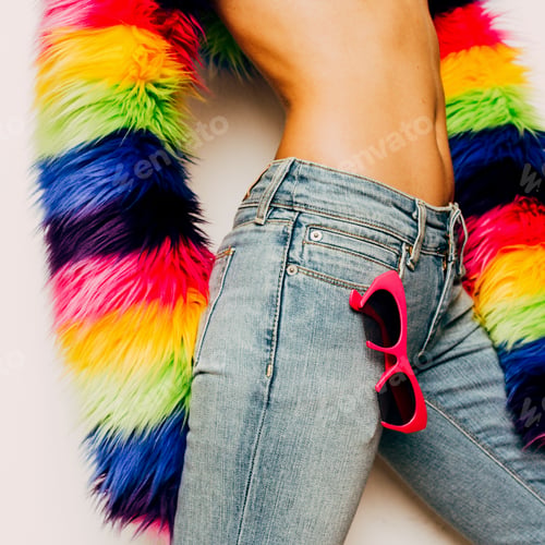 Preview: Disco Girl Country style fashion accessories. Classic denim and