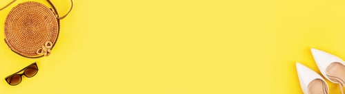 Preview: Stylish Accessories on a Bright Yellow Background