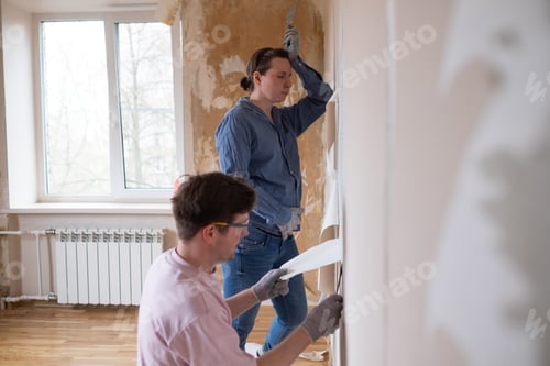 Preview: Adults Renovating an Old Home Interior