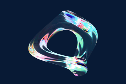 Preview: Abstract Torus Form Futuristic Liquid