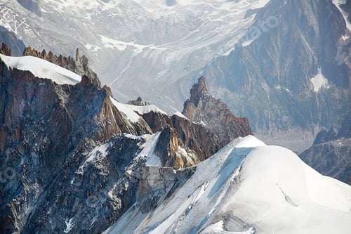Preview: View of Chamonix Mont Blanc Massif, French Alps