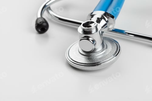 Preview: stethoscope on white background close up