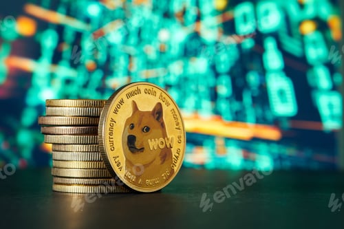 Preview: Pile of Dogecoin Cryptocurrencies