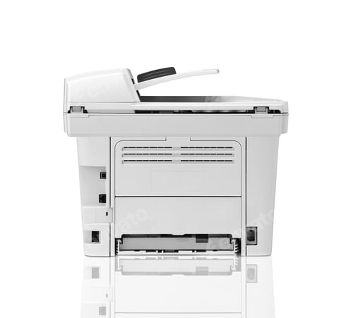 Preview: Modern style office printer isolated