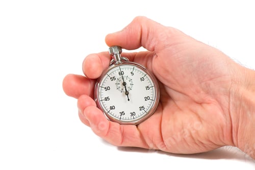 Preview: Hand holding stopwatch