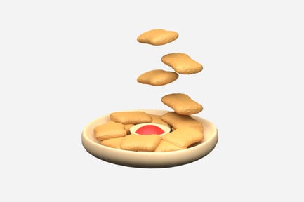 Preview: Nugget 3D Illustration