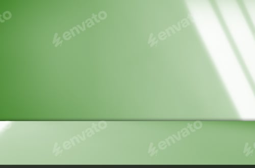 Preview: Background green shadow floor studio