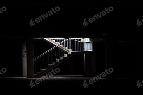 Preview: Stairs in the garage.