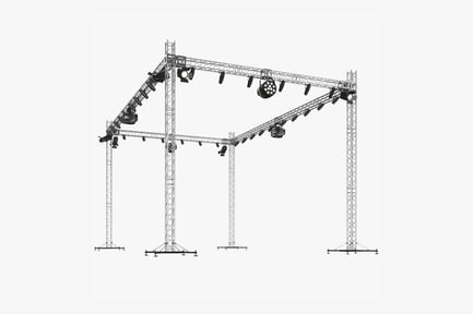 Preview: Concert Stage Truss System with Lighting Fixtures