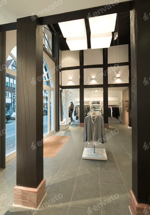 Preview: 53877,Clothes for sale in modern store
