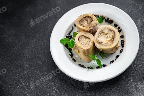 Preview: beef bones bone marrow food second course fresh healthy eating cooking appetizer meal food snack