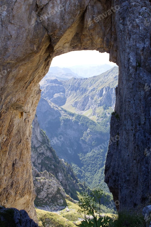 Preview: View at the "Kissing cats" unique rock formations in the National park Prokletije, Montenegro
