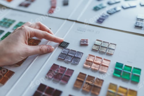 Preview: Human hands with mosaics