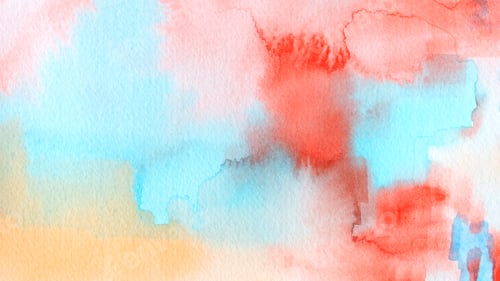 Preview: Watercolor Abstract Background in Red, Blue, and Orange