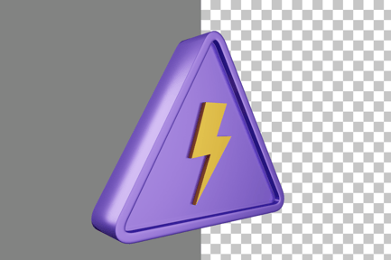 Preview: Electric Sign 3D Icon