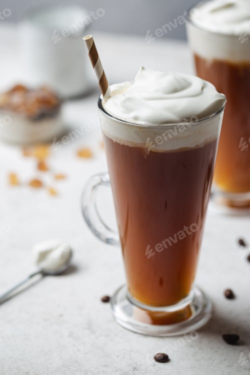 Preview: Iced coffee in a tall glass