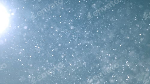 Preview: Abstract light with snow fakes