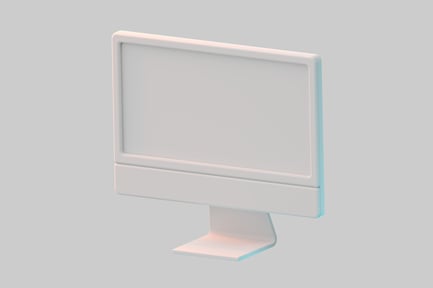 Preview: Blank monitor display screen