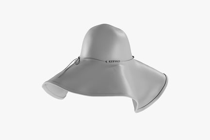Preview: Wide Brim Sun Hat with Decorative Cord