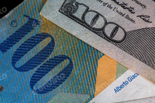 Preview: Closeup of money banknotes - inflation and world economy concept