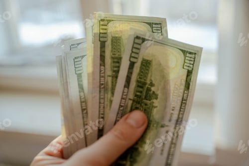 Preview: Pile of Money Held in Hand