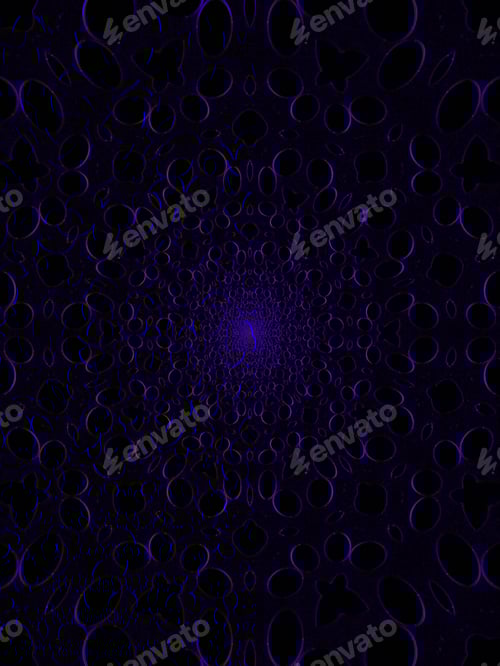 Preview: Abstract Dark Pattern with Purple Ovals and Spots