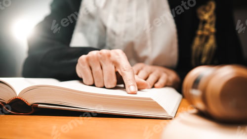 Preview: Lawyer Reads A Book before the sentence