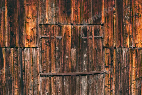 Preview: Old farm barn doorway, worn wooden surface as background