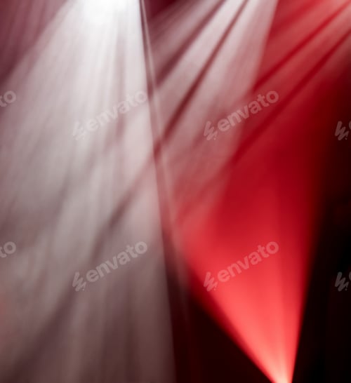 Preview: Background of red light of stage from spotlights projectors