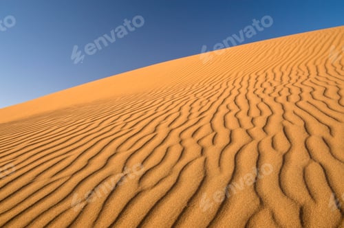 Preview: Morocco, Rippled sand of Erg Chigaga on Sahara Desert