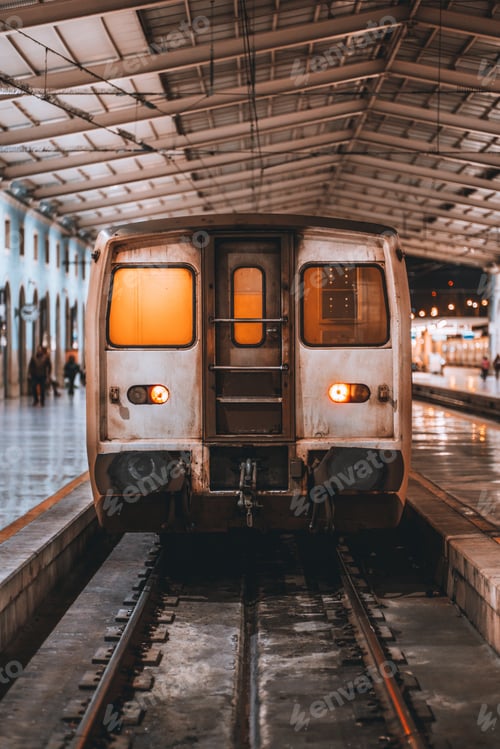 Preview: A railroad coach in a night depot
