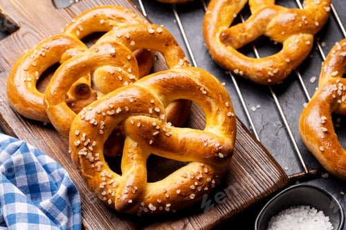 Preview: Freshly baked homemade pretzels