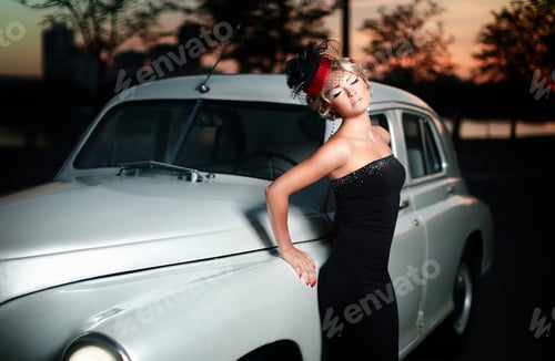 Preview: Beautiful woman with bright makeup